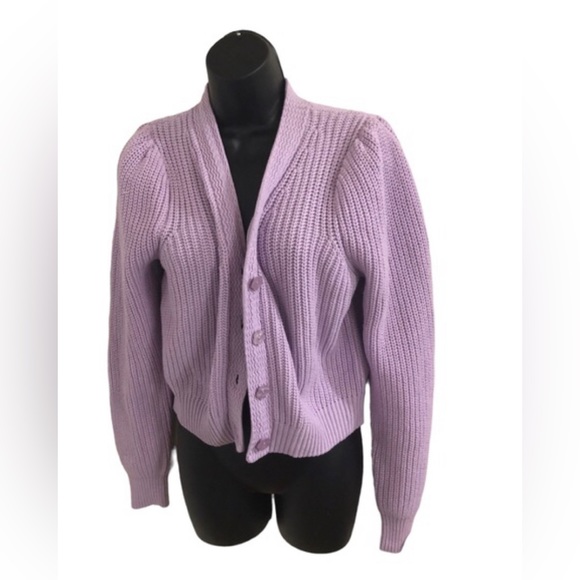 Jessica Simpson light purple long sleeve sweater cardigan size large new - Picture 1 of 4